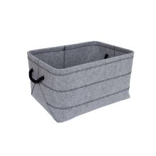 Корзина MAX FELT-1, 44x32xH24см, светло-серый войлок