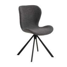 Dining chair BATILDA-A1 grey/black