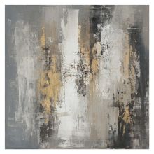 Oil painting 120x120cm, abstract morning