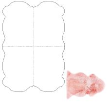 Ковёр из шкуры овцы MERINO 90x180см, розовый