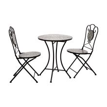Balcony set MIRT table and 2 chairs, green