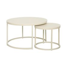 Coffee table HEDVIG 2pcs set, beige