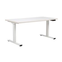 Desk ERGO PRO with 2 motor 140x70xH60-125cm, white