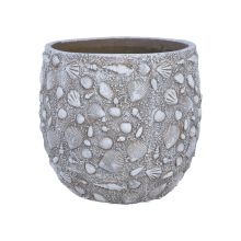 Lillepott SUNNY SHELL D35.5xH33cm, beež