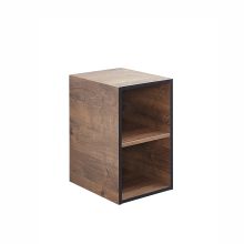 Bathroom shelf 374, 30x42xH51cm, dark oak/black