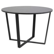Söögilaud AMBLE D110xH75cm, must marmor