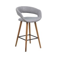 Counter stool GRACE light grey