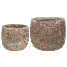 Lillepott 4Living VULCANO D36xH31cm, beež