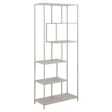 Riiul SEAFORD 77x35xH185cm, avatud, hall
