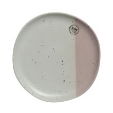 Plate LUVE D20cm, white and pink