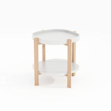 Приставной столик NORAH 40x40xH60cm, белый
