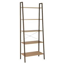 Riiul SANCIA 64x34xH164cm, tamm/pruun