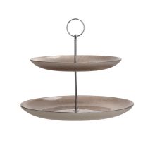 Korrusvaagen CAKE PLATE 2-ne D28xH23cm, klaas