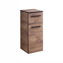 Alumine vannitoakapp 374, 30x33xH72cm, tume tamm/must