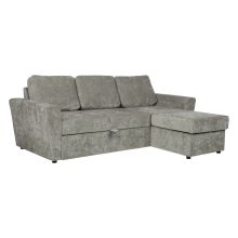 Corner sofa bed INGA light green