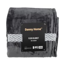 Blanket PLUSH 150x200cm, dark grey