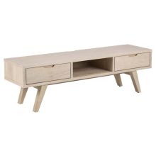 TV-laud A-LINE 150x40xH45cm, valge tamm