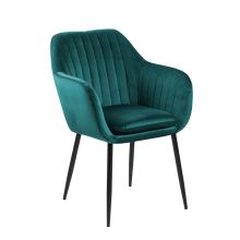 Chair EMILIA bluish green/black