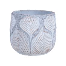 Lillepott SUNNY BASIL D32xH28cm, beež/kuldne