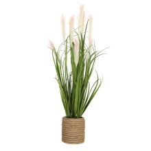 Artificial plant IN GARDEN H70cm, light pink grass with pot
