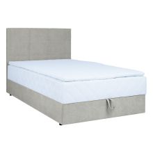 Континентальная кровать LEVI 120x200 см, с матрасом, темно-бежевая