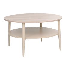 Diivanilaud LESTER 80x80xH45cm, hele puit/beež