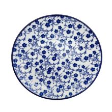 Plate SHION D19cm, blue flowers