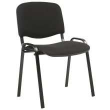 Стул для посетителей ISO 54,5x42,5xH82/47cм, сиденье: ткань, цвет: чёрный, рама: чёрный