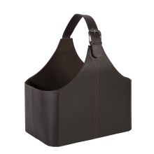 Ajalehekorv WALTER 22x38xH33cm, tumepruun