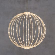 LED-valgusti BALL D50cm 264LED valge raam, valge valgus