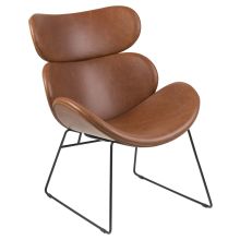 Resting chair CAZAR brandy/black
