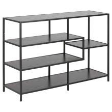 Riiul SEAFORD 114x35xH78cm, must