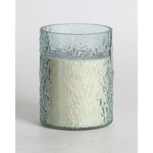 Scented candle in glass NATURE GREEN H13cm, Southern Night