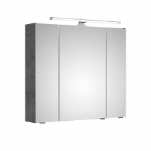 Peegelkapp LED-valgustusega 66-II, 80x16xH70cm, tumehall