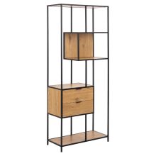 Bookcase SEAFORD 77x35xH185cm, natural
