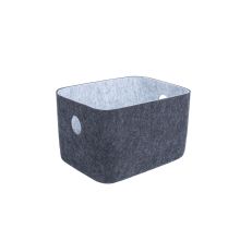 Basket LIDO FELT 20x15,5xH12cm, dark grey