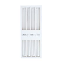 Candle CAROLA 25cm white pearl