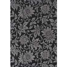 Коврик DAWN FOAM DOOR-9 50x80см, чёрный/серый