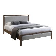 Кровать VOKSI с матрасом HARMONY DELUX 160x200см, серый