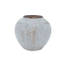 Vase TITAN STONE D20xH20cm, beige