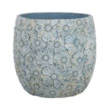 Lillepott SUNNY DAISY D44.5xH41cm, valge/hall