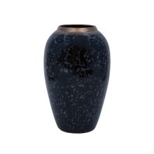 Ваза TITAN STONE D17xH27см, черно-серая