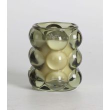 Scented candle in glass NATURE GREEN H9,2cm, Tranquil Summer