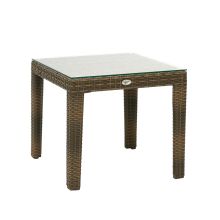 Столик вспомогательный WICKER 50x50xH45см, капучино