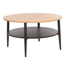 Diivanilaud HECTOR 80x80xH45cm, saar/must