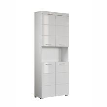 Высокий шкаф в ванную AMANDA 73x31xH190см, белый глянцевый/белый