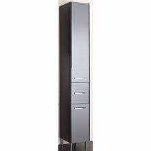 Высокий шкаф в ванную 327, 30x33xH185,5см, глянцевый антрацитовый
