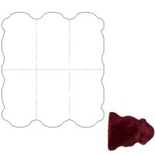 Ковёр из шкуры овцы MERINO M 6x, 130x180см, винно-красный