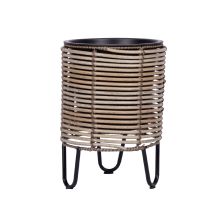 Lillepott WICKER D25xH35cm, beežikashall