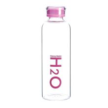 Joogipudel GLASS H2O H22.4cm 750ml klaasist, roosa
